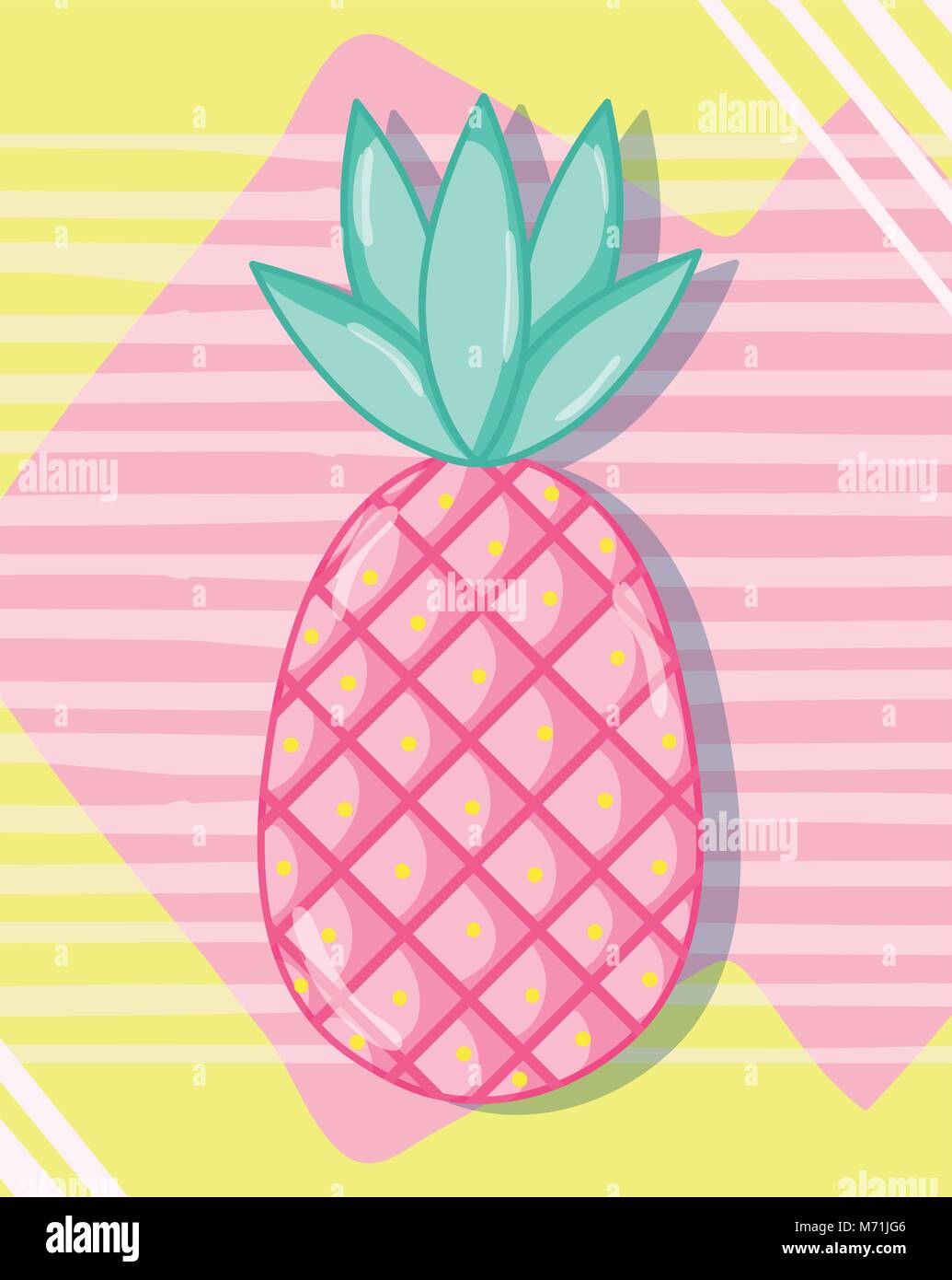 Punchy pastel fruits Stock Vector Image & Art Alamy