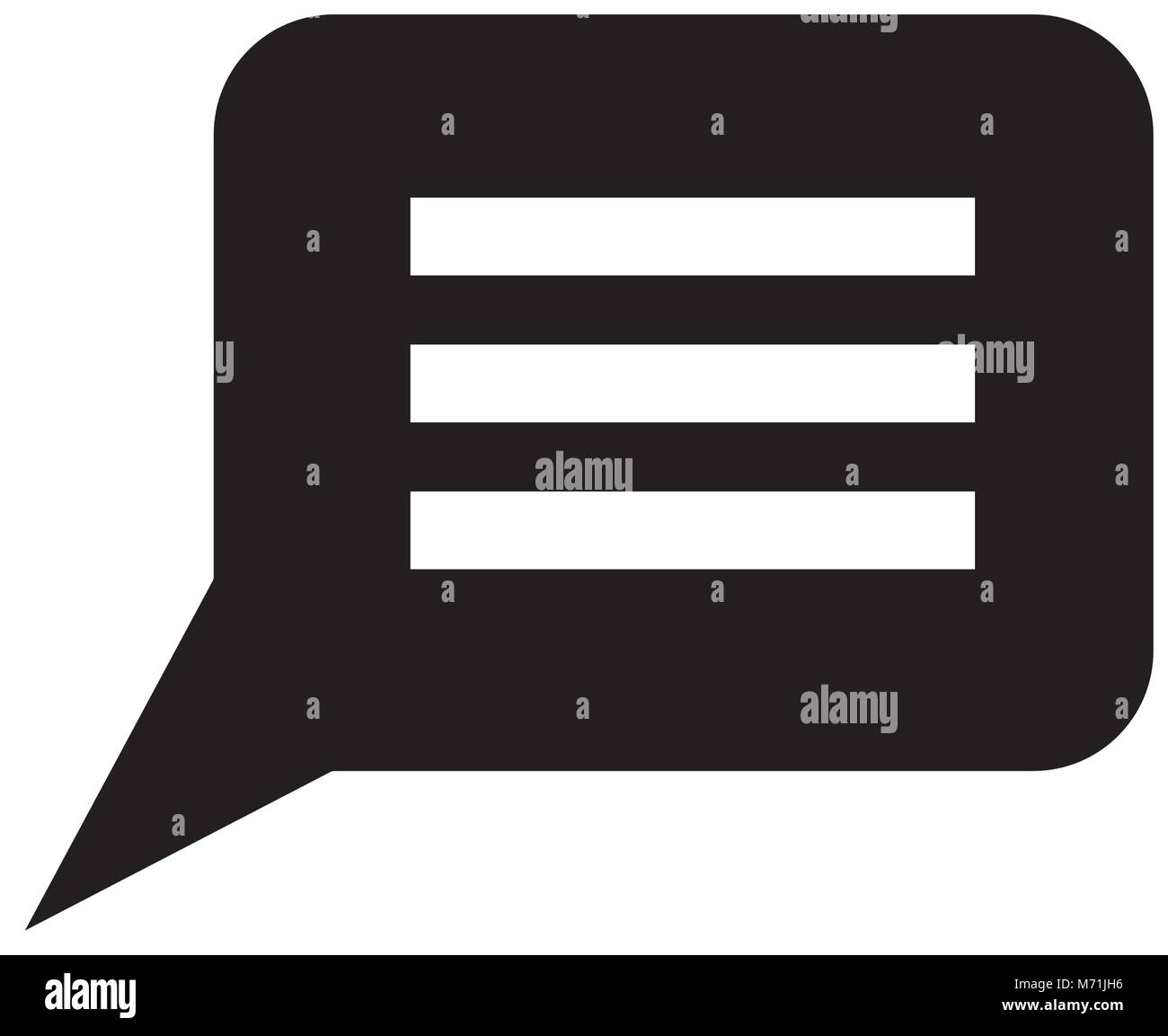 square speech bubble icon over white background, vector illustration ...