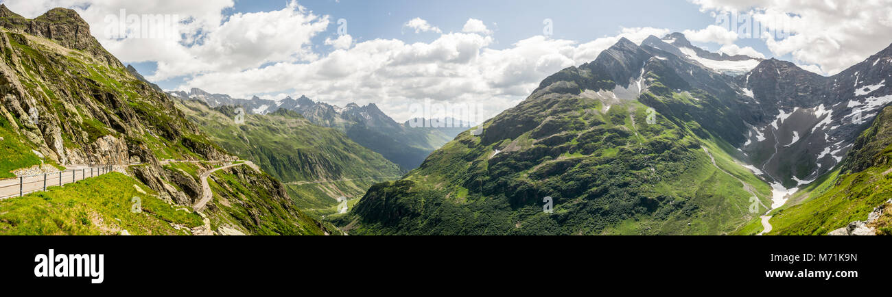 Alps from Sustenpass in Switzerland Stock Photo