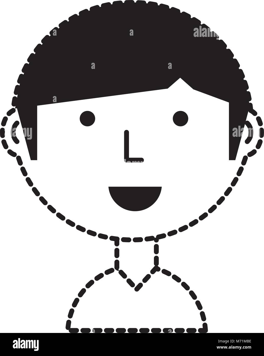 Cartoon man icon over white background, vector illustration Stock ...
