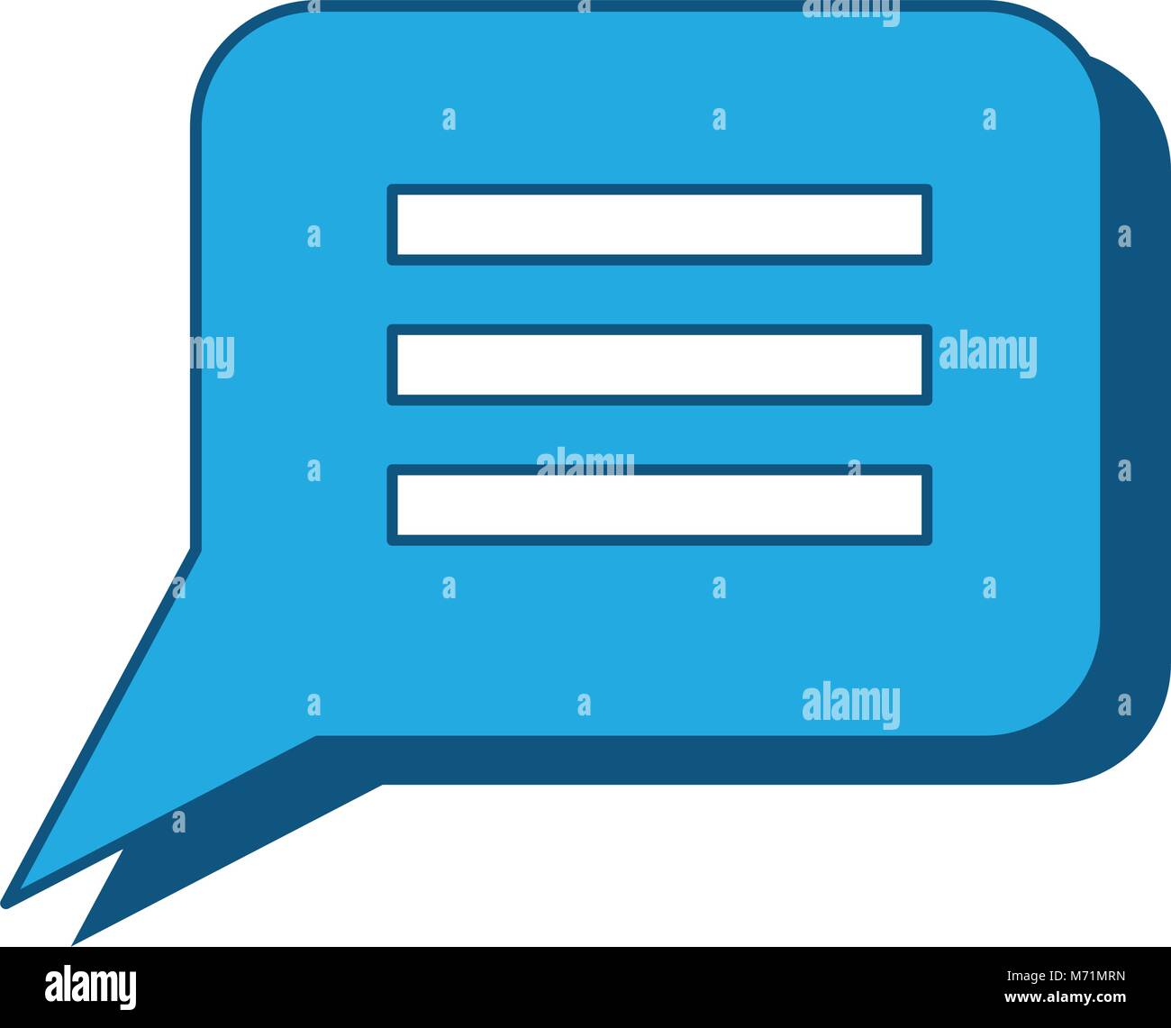 square speech bubble icon over white background, vector illustration ...