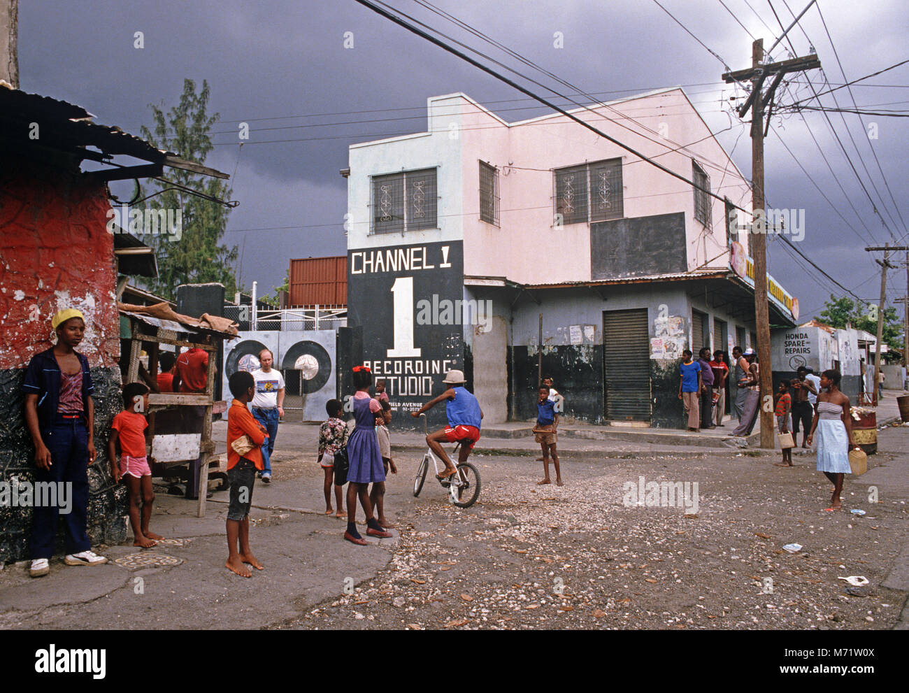 Channel 1, Reggae recording studios, Kingston, Jamaica Stock Photo Alamy