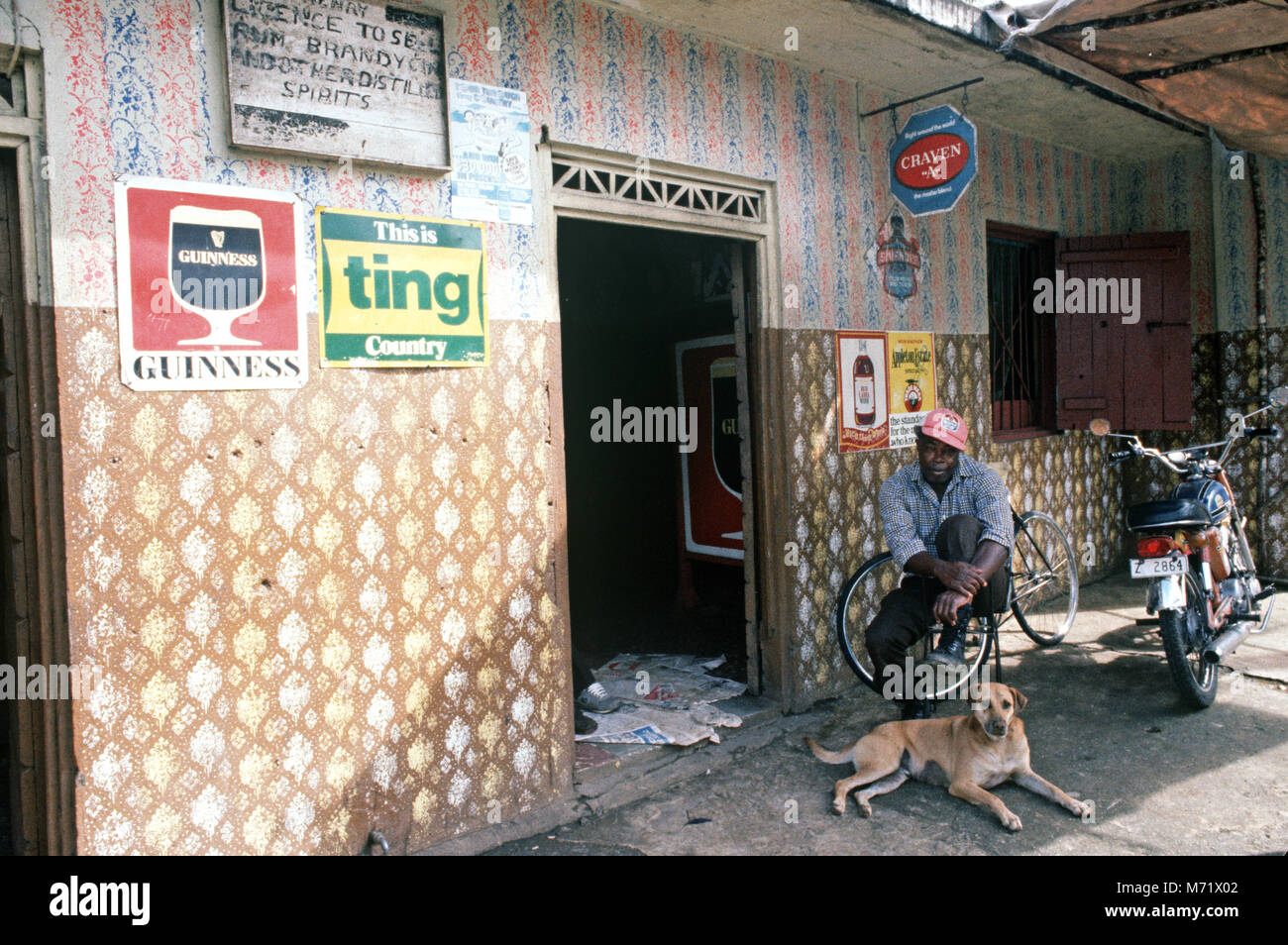 Bar in Kingston, Jamaica Stock Photo Alamy