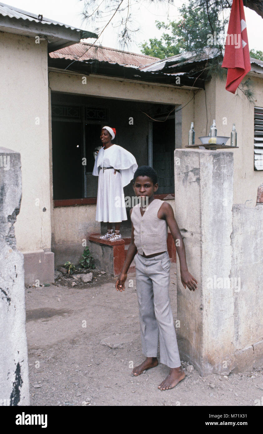 Shanty town Courtyard in Kingston, Jamaica Stock Photo Alamy