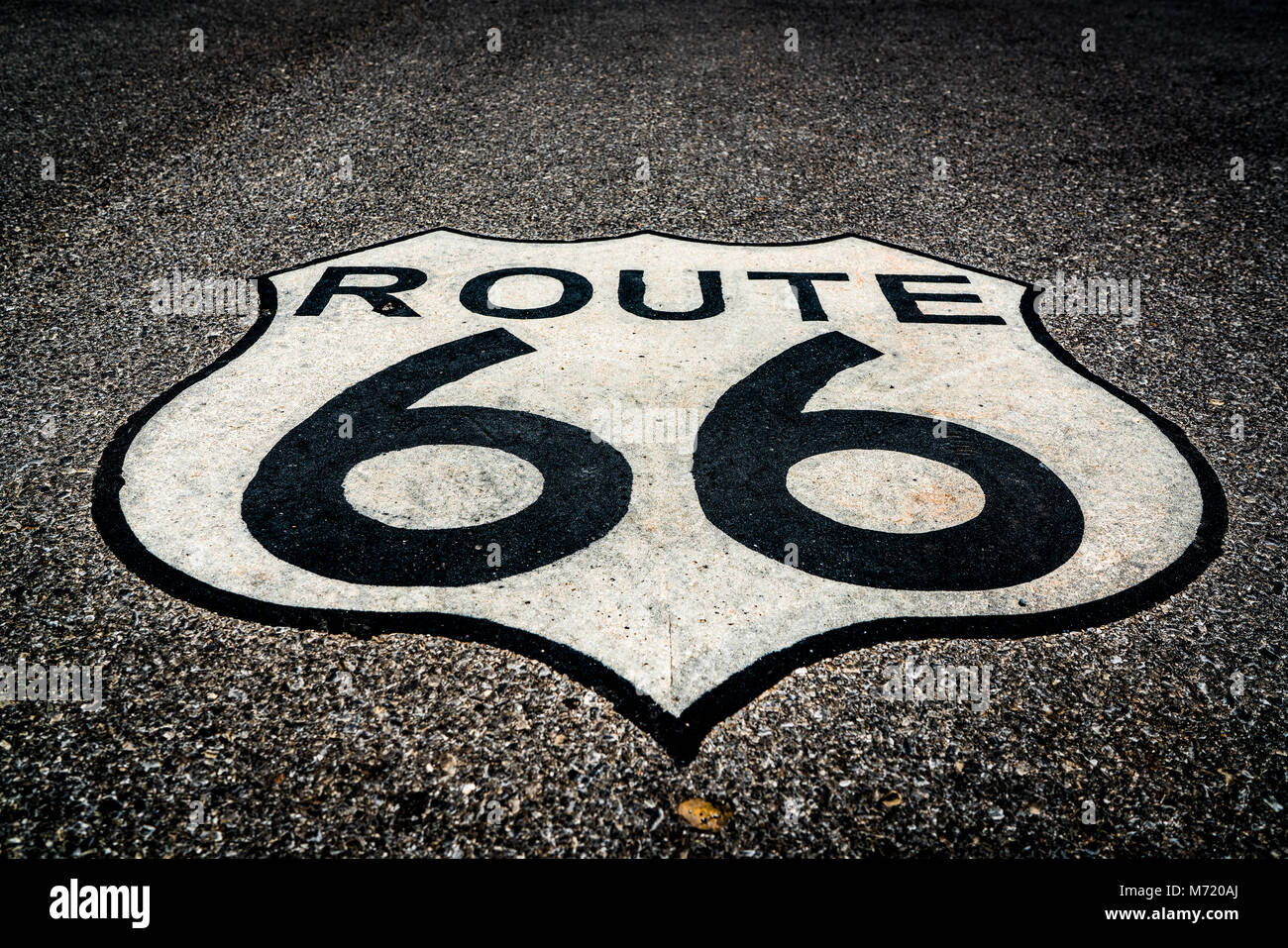 Route 66 - classic american road trip Stock Photo