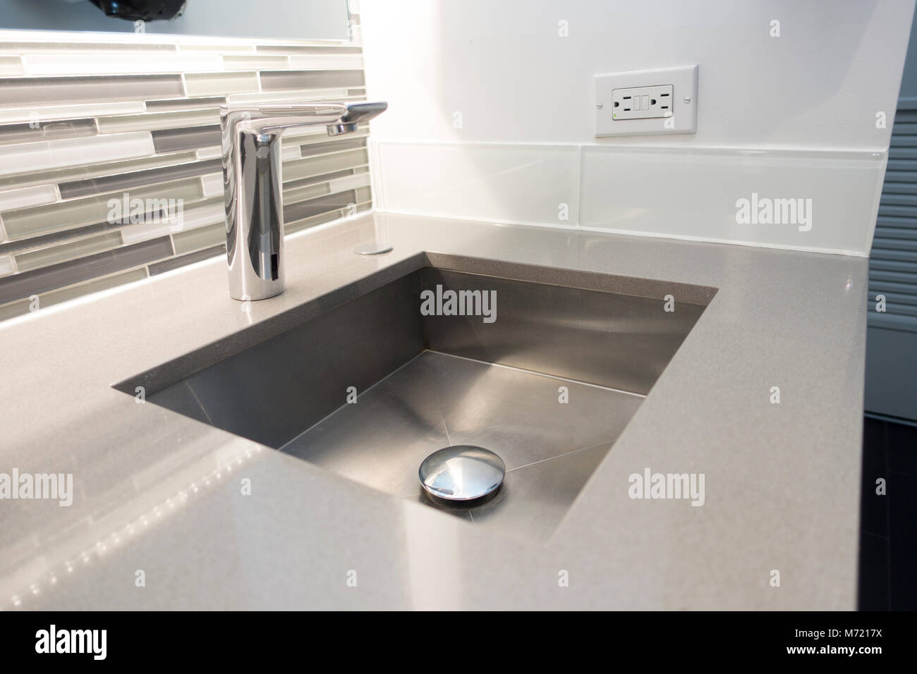 Modern restroom Water closet sink Stock Photo Alamy
