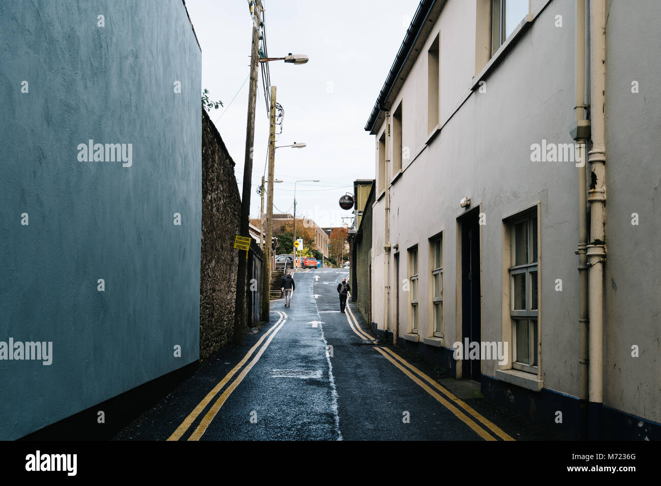 Mallow, Ireland - November 9, 2017: Alley in the small town of Mallow