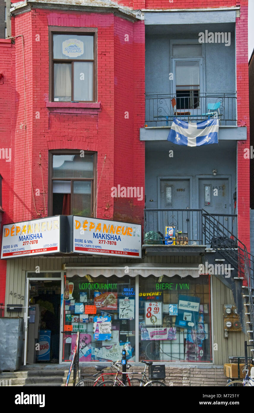 Convenience store, Plateau Mont Royal , Montreal Stock Photo Alamy