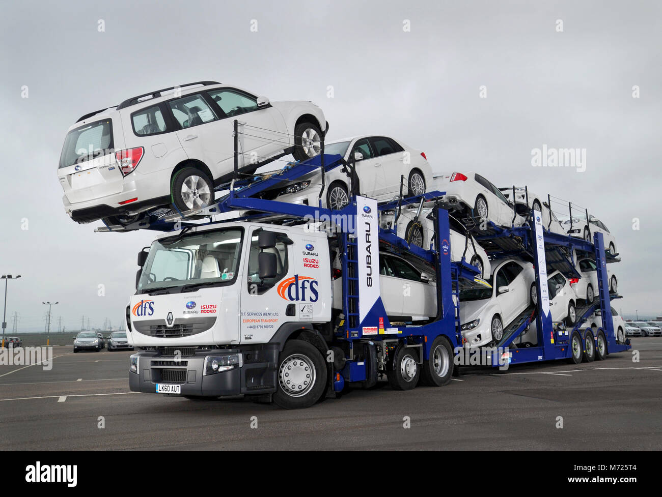 Car transporter lorry hires stock photography and images Alamy
