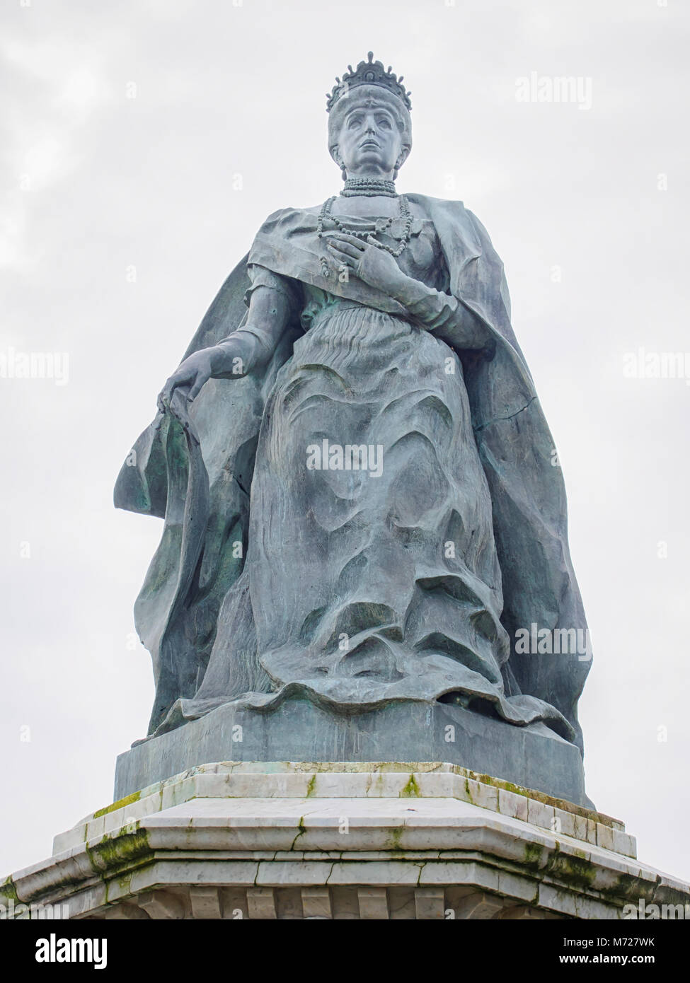 Monument to Queen Maria Cristina by Jose Diaz Bueno Stock Photo
