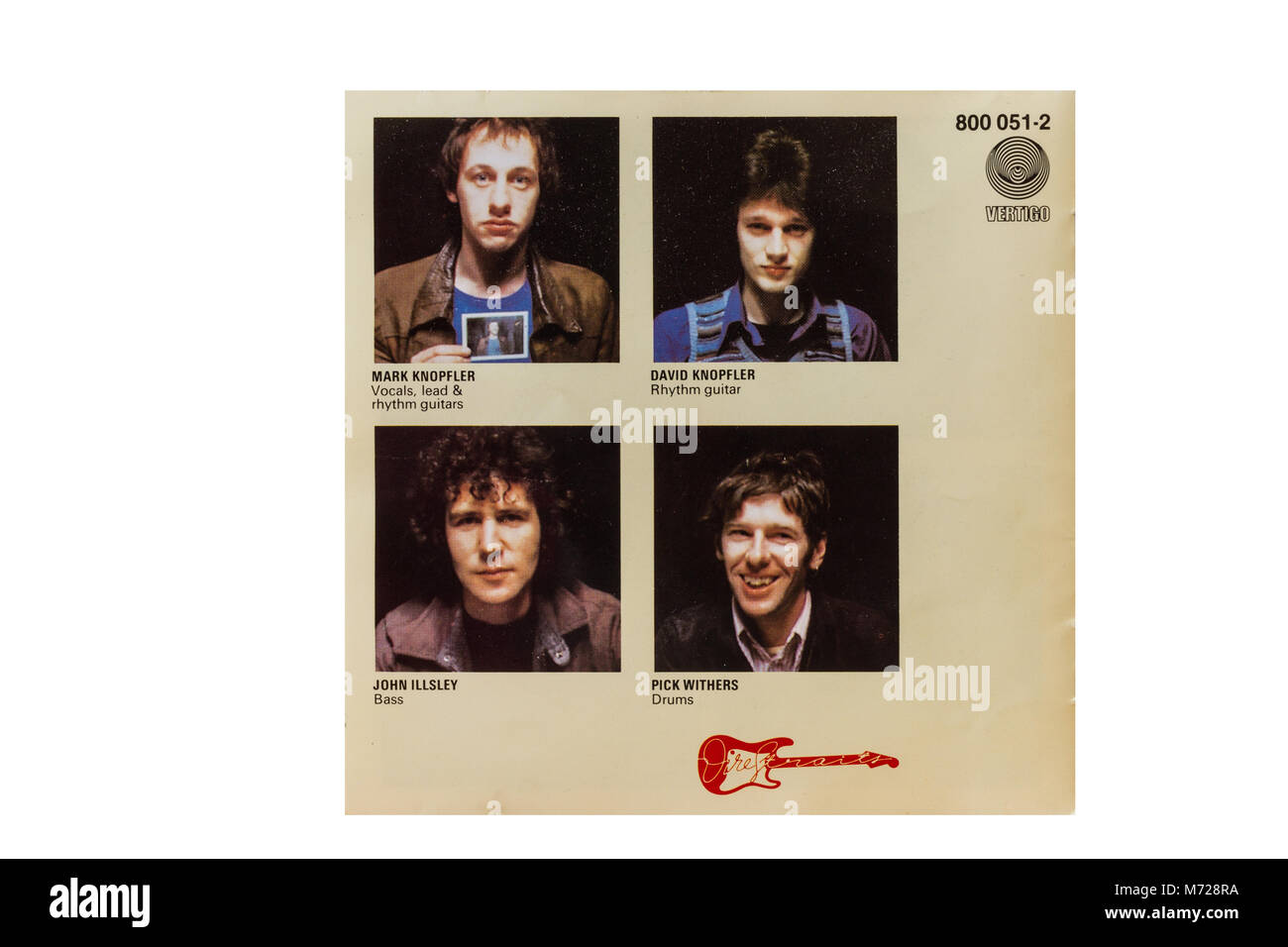 Original album Dire Straits 1978 Stock Photo - Alamy