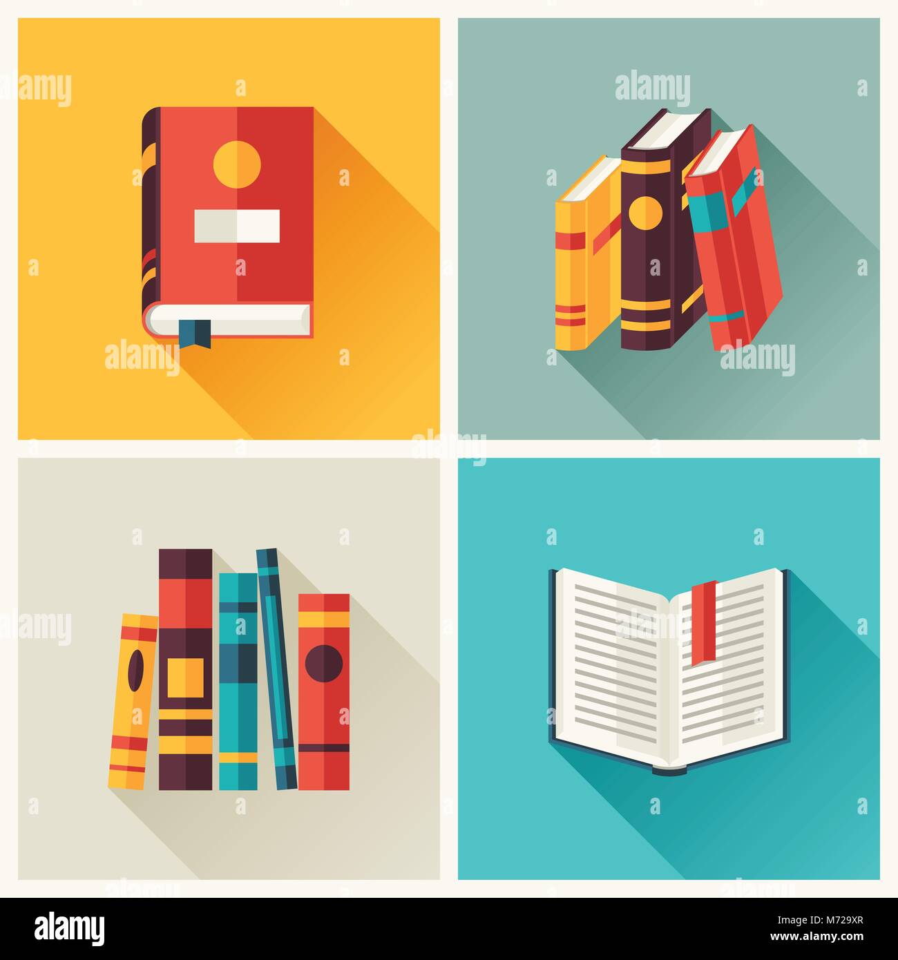 Book icons Stock Vector Images - Alamy