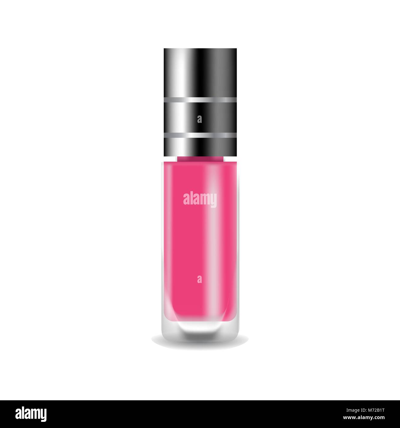 Download Realistic Nail Polish 3d Vector Illustration Template Mockup Glass Stock Vector Image Art Alamy