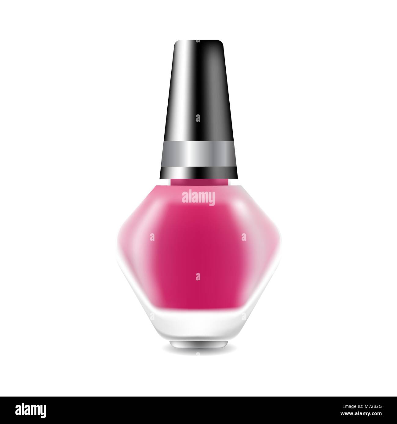 Download Realistic Nail Polish 3d Vector Illustration Template Mockup Glass Bottle Stock Vector Image Art Alamy