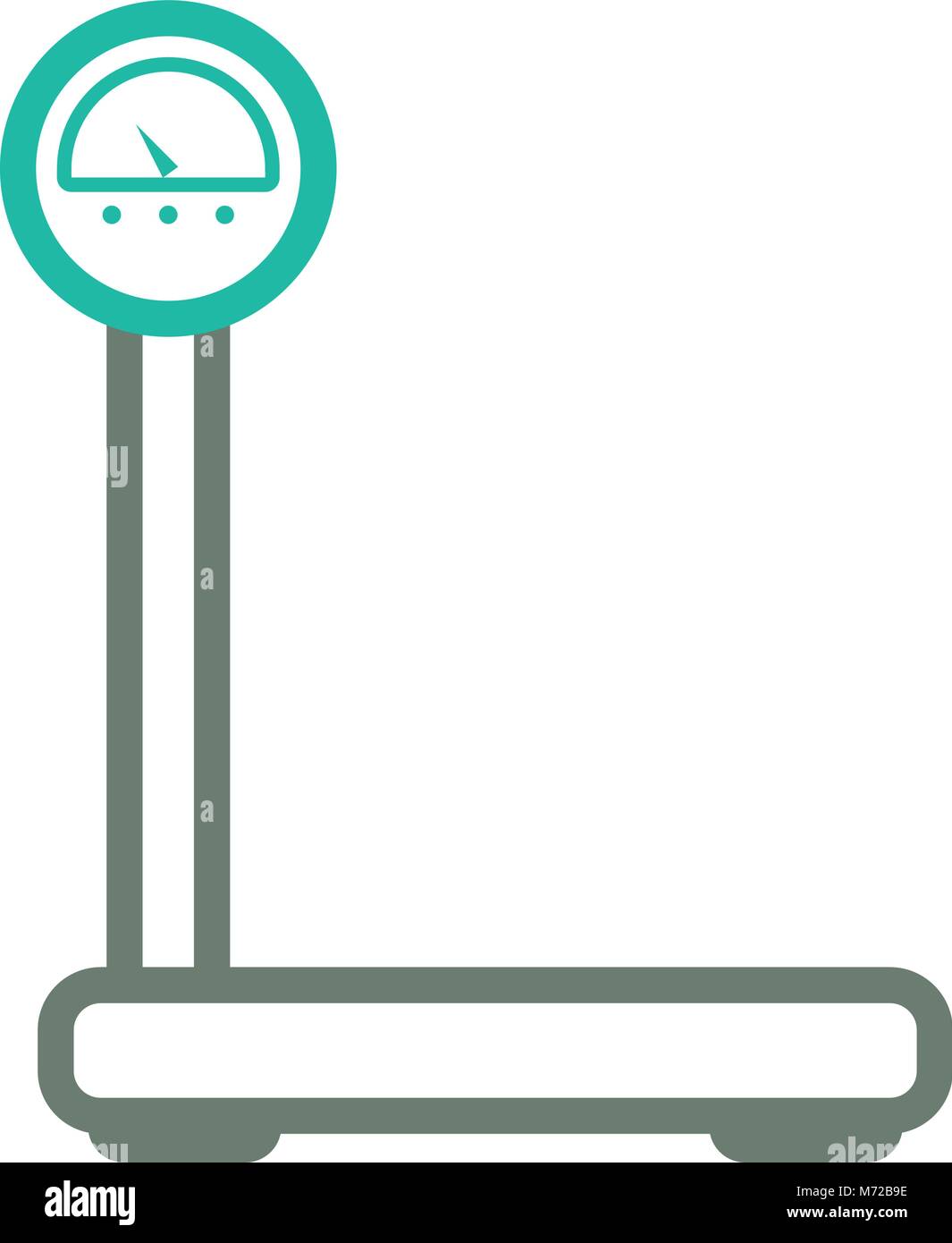 scale icon over white background colorful design vector illustration ...