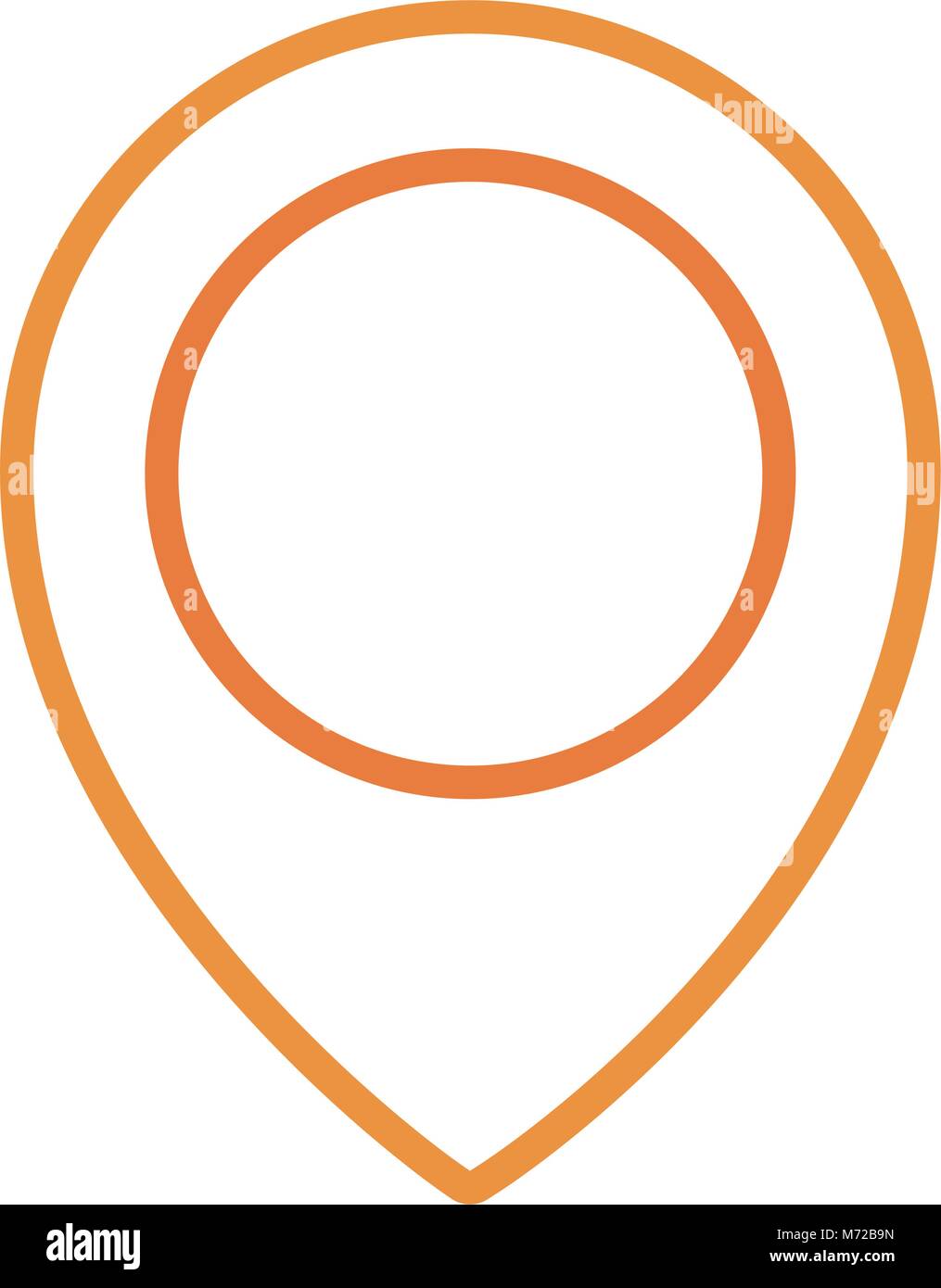 location pin icon over white background colorful design vector ...