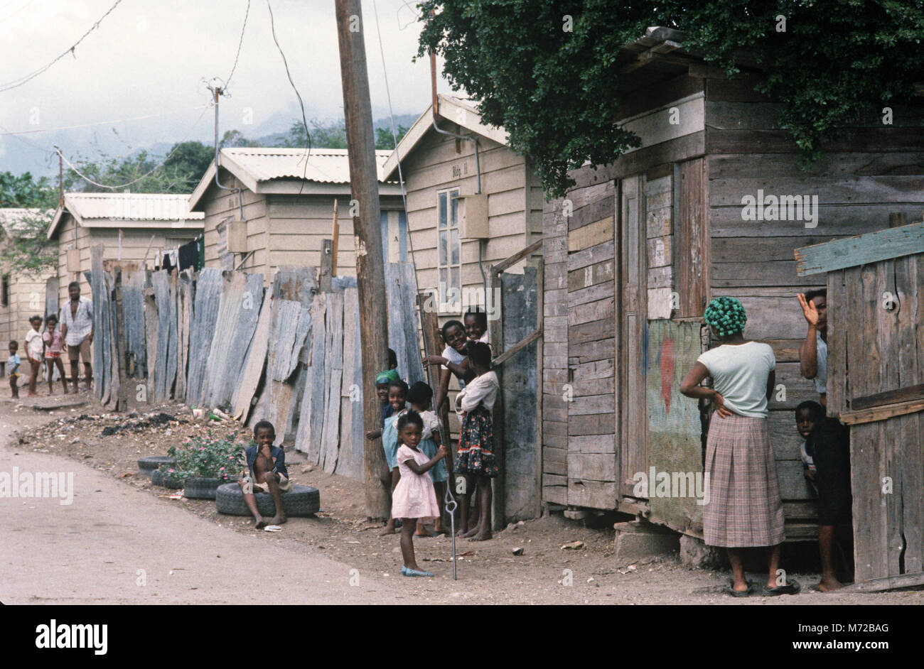 Shanty Town outside Kingston, Jamaica Stock Photo Alamy
