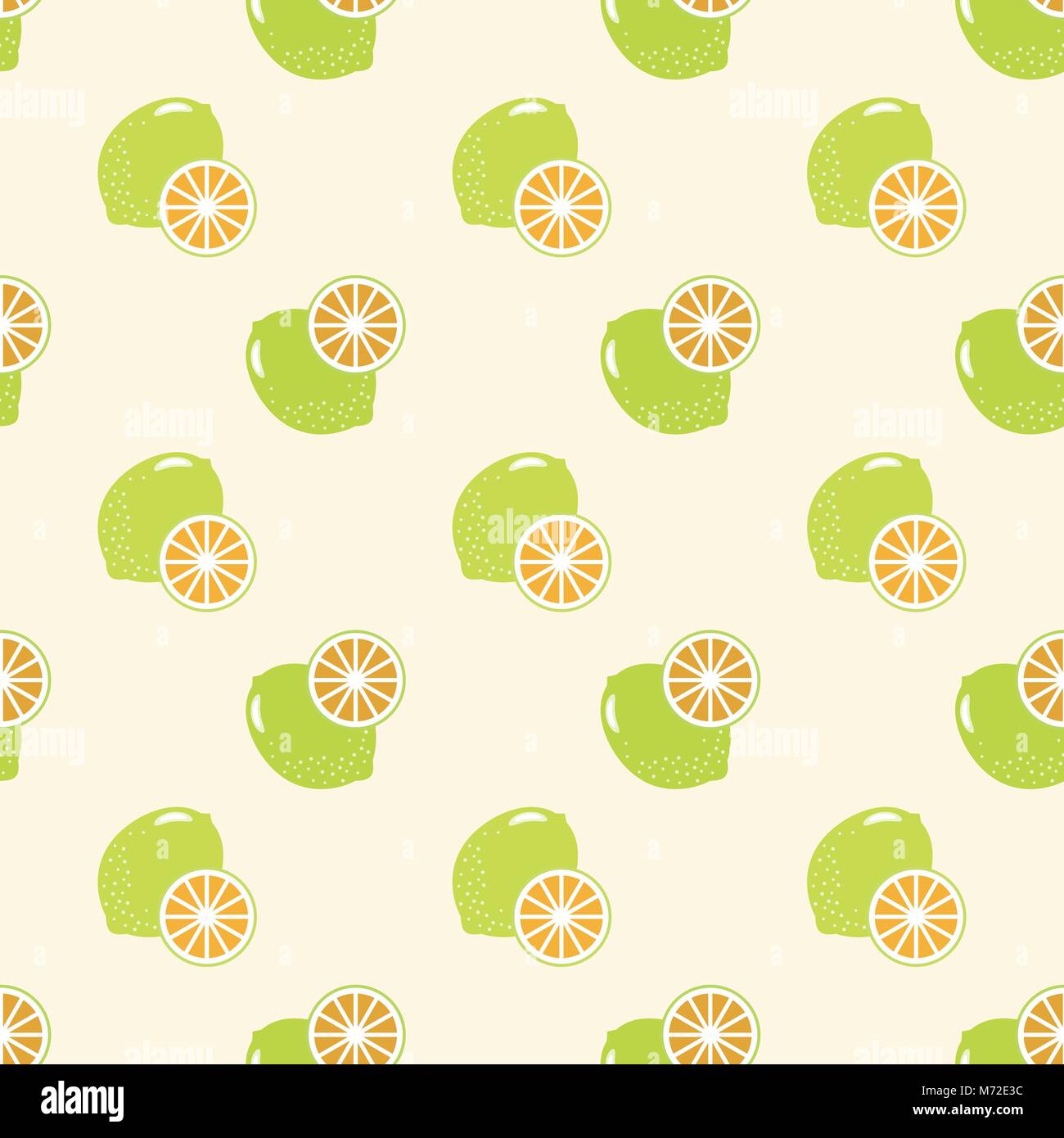 Seamless background image colorful tropical fruit lemon Stock Vector ...