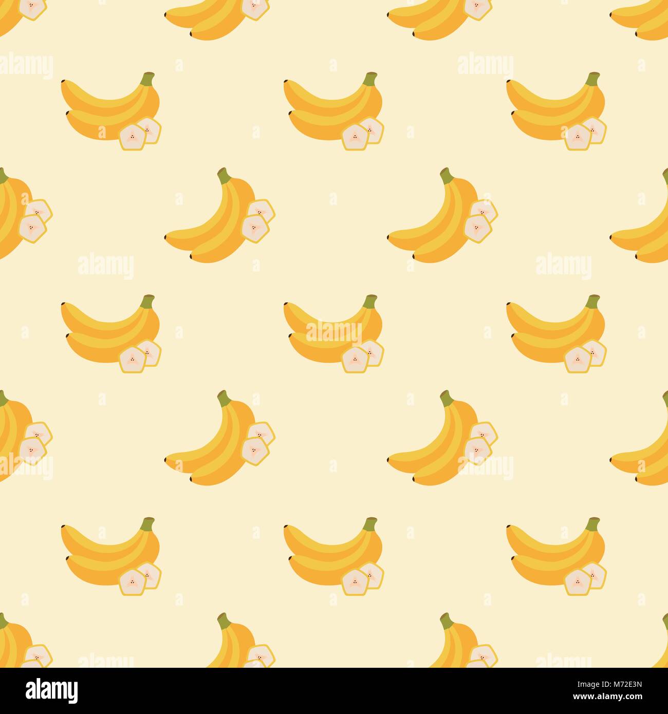 Seamless background image colorful tropical fruit banana Stock Vector ...