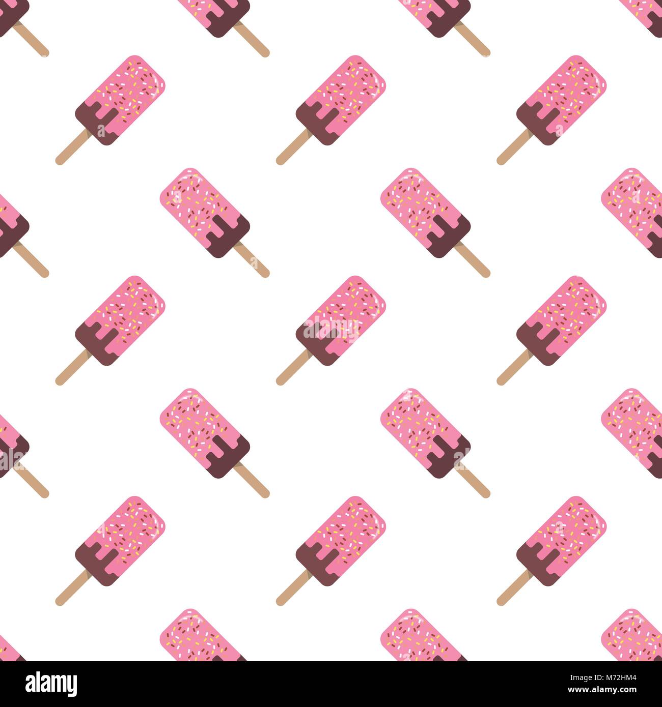 Seamless background image colorful watercolor texture popsicle pattern ...