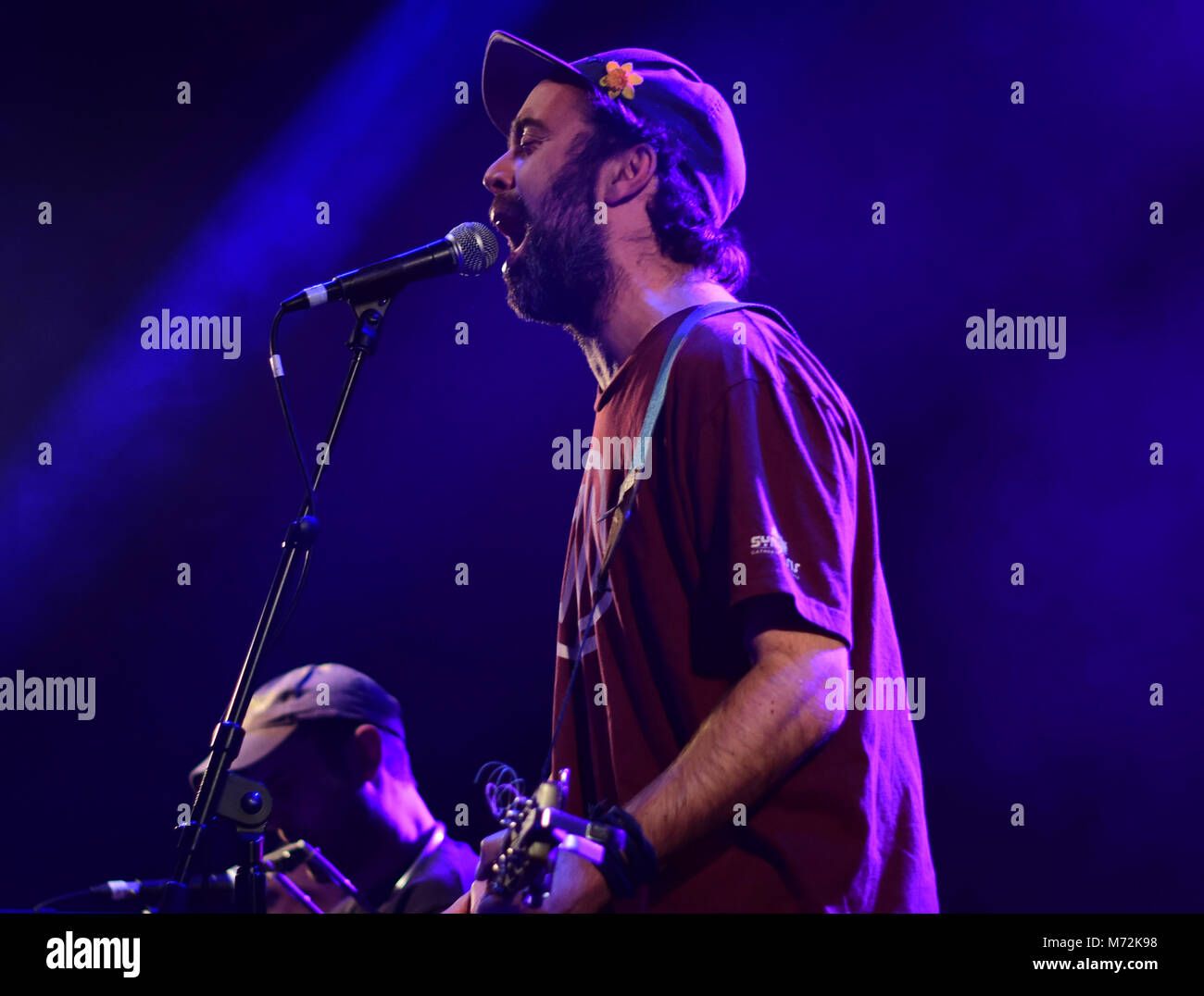 Beans on Toast, folk singer Jay McAllister and his band, entertain