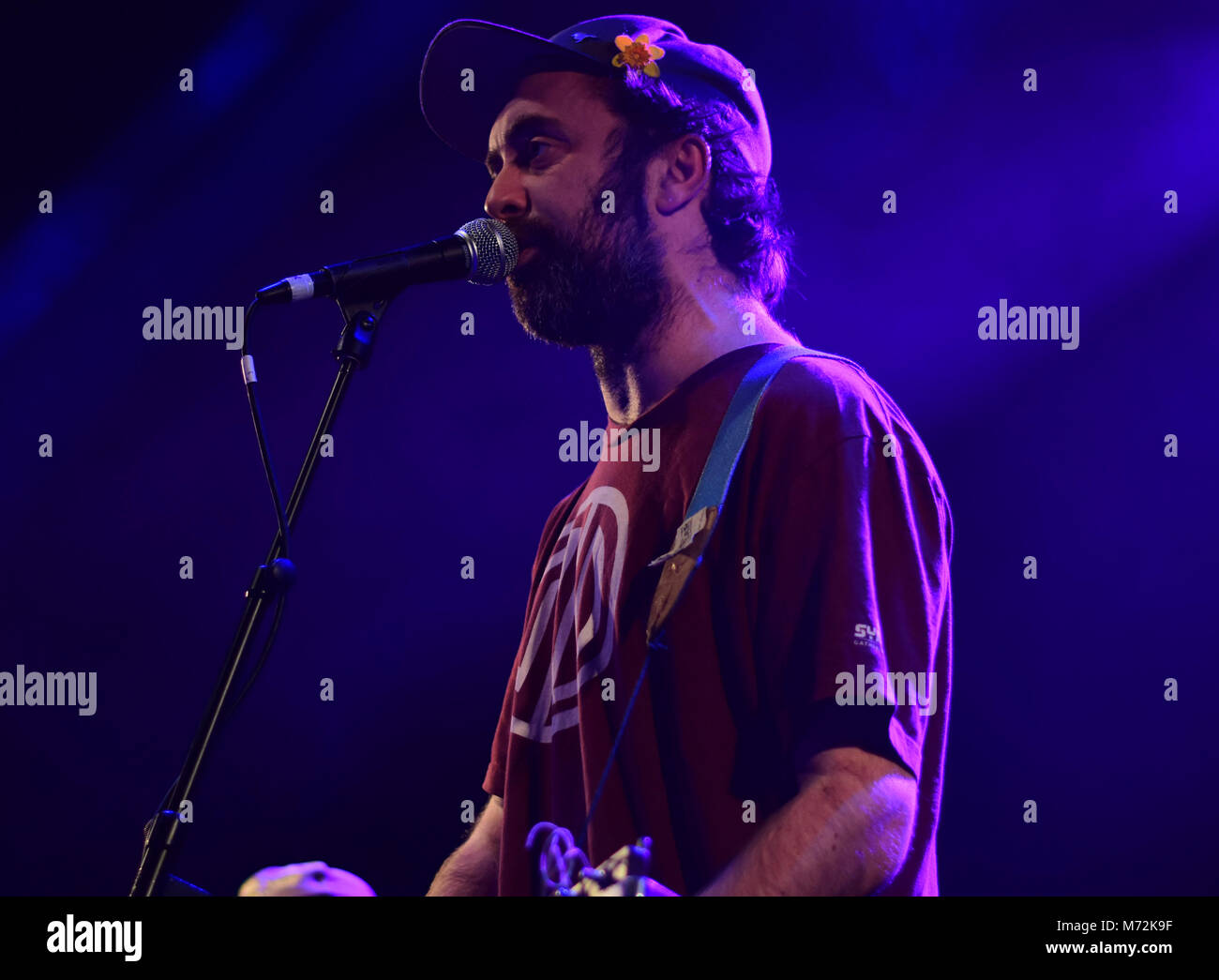 Beans on Toast, folk singer Jay McAllister and his band, entertain