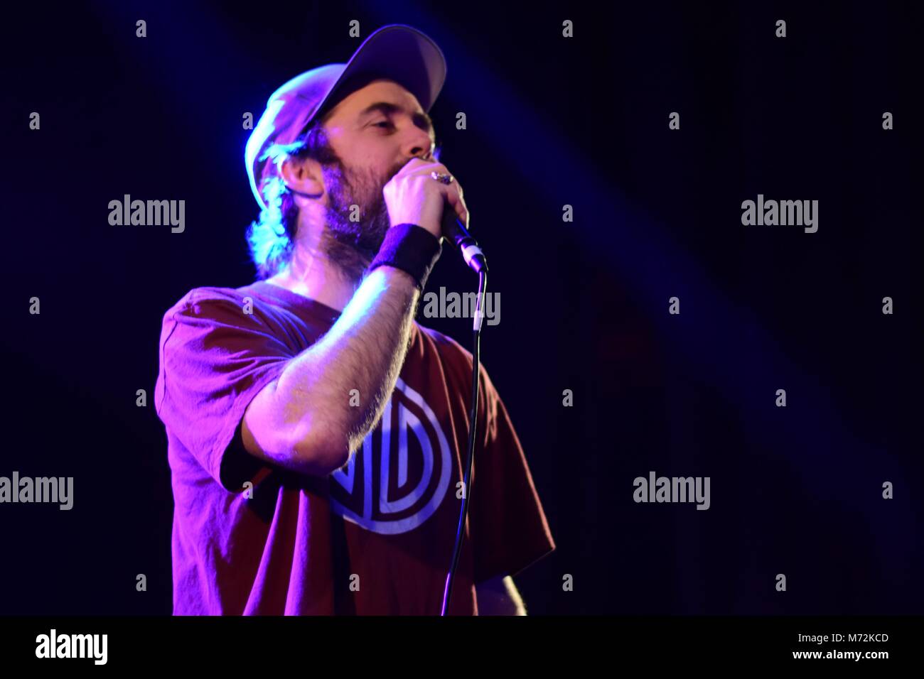 Beans on Toast, folk singer Jay McAllister and his band, entertain