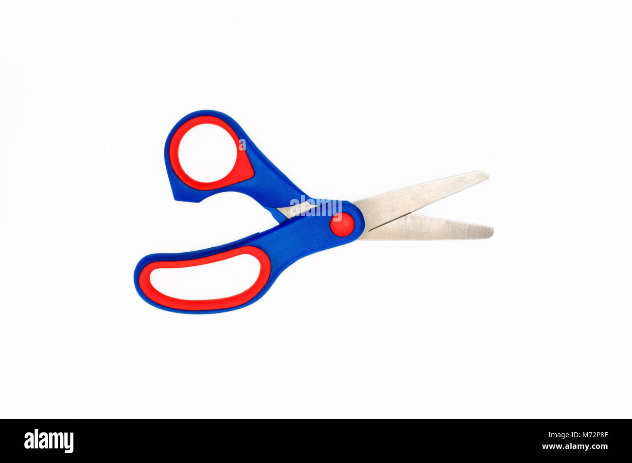 Childrens Scissors Isolated On White Background Stock Photo 124694989