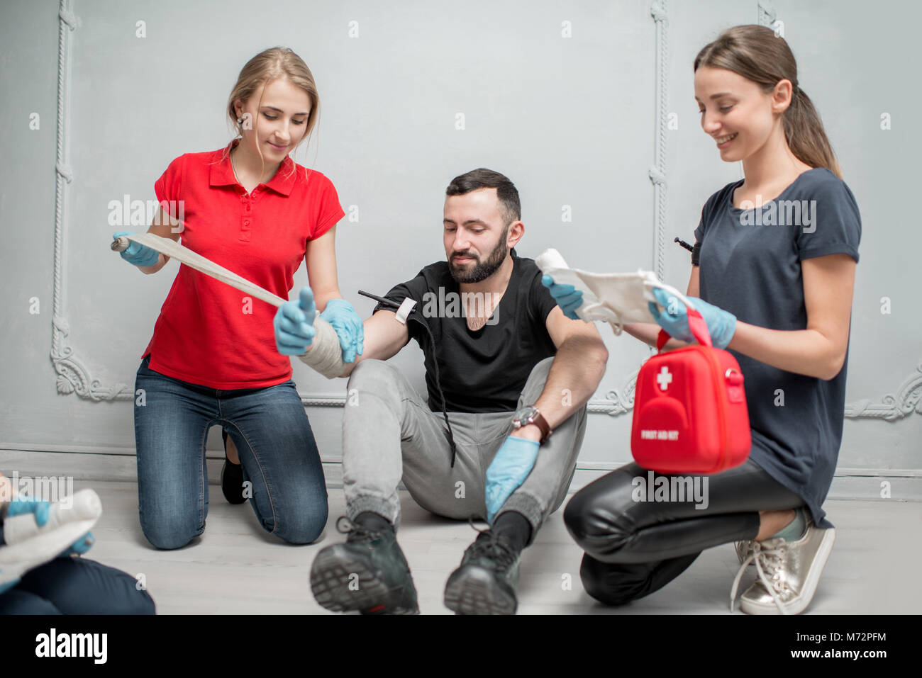 First aid training Stock Photo Alamy