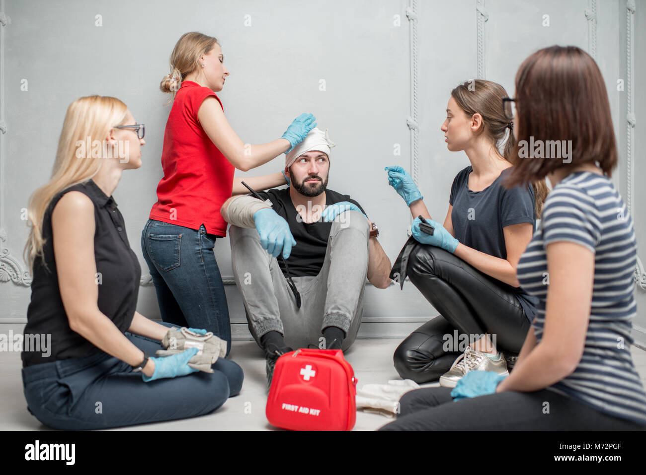 First aid training Stock Photo Alamy