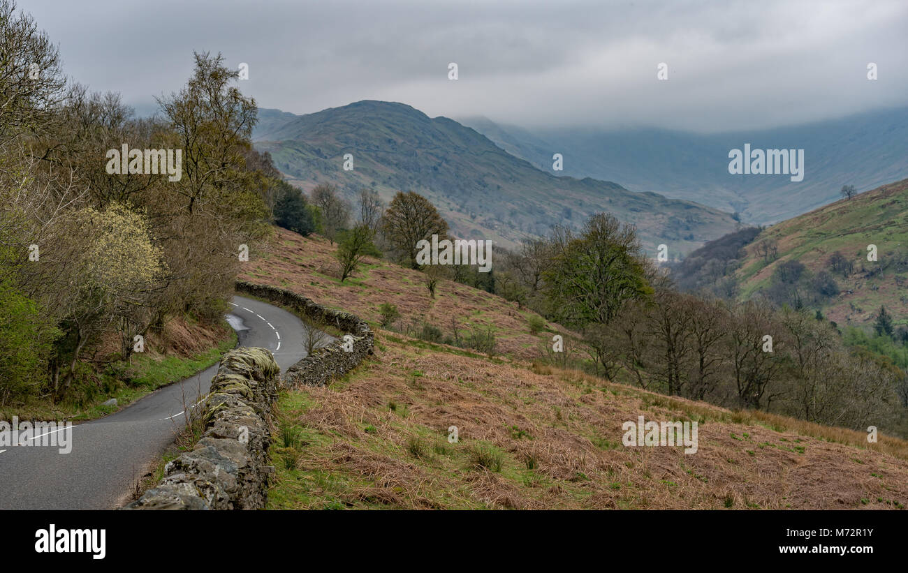 View Across Kirkstone Pass, Lake District Stock Photo