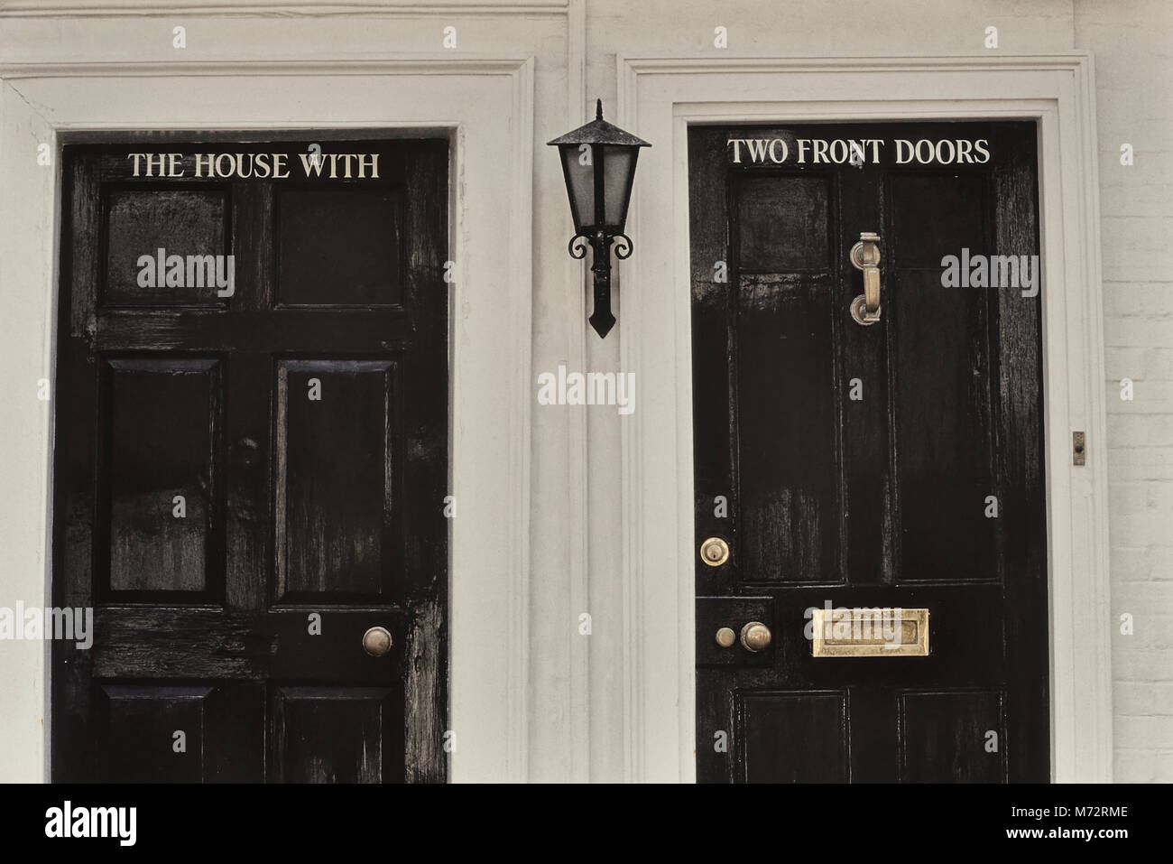 The House with Two Front Doors, Rye, East Sussex, England, UK Stock Photo