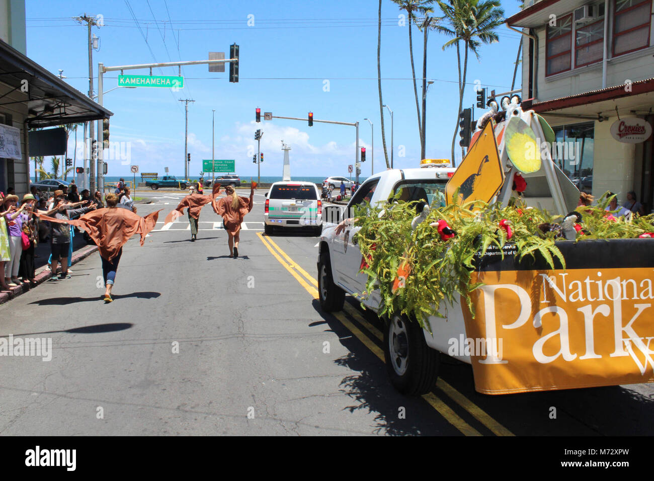 Merrie Monarch Parade April , . Hawai‘i Volcanoes National Park Marches