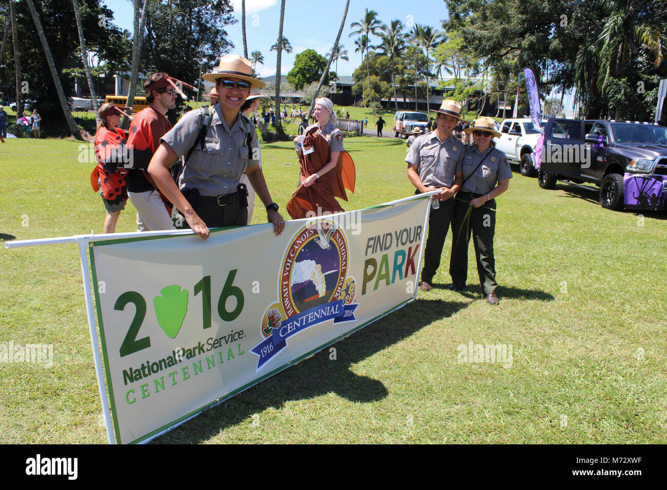 Merrie Monarch Parade April , . Hawai‘i Volcanoes National Park Marches