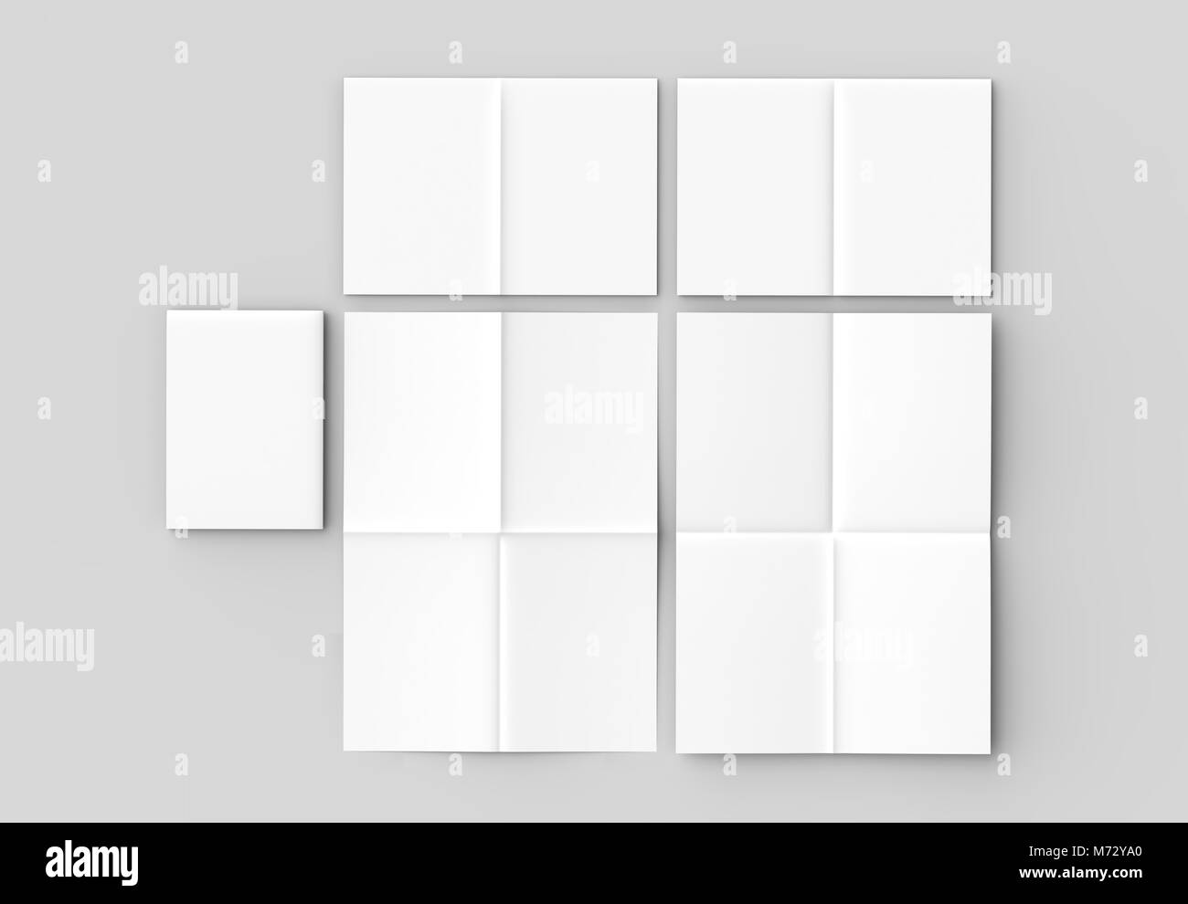 8 page leaflet French fold right angle vertical brochure mock up 8 page leaflet French fold right angle vertical brochure mock up