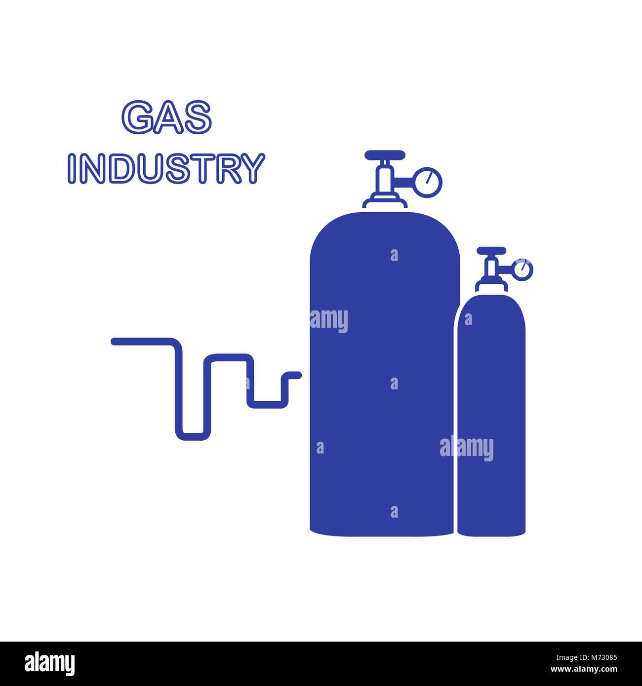 Gas cylinders. Gas industry. Design for poster or print Stock Vector Image & Art Alamy
