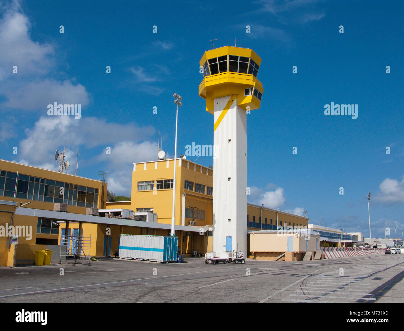 Tower of Hato International Airport, Curacao, Netherlands Antilles, Caribbean, Caribbean sea Stock Photo