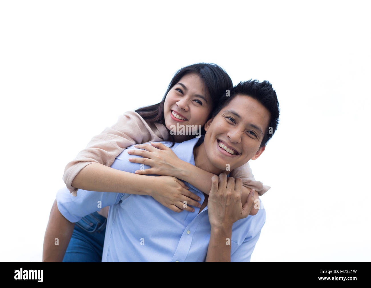Asian woman white man couple hi-res stock photography and images - Alamy