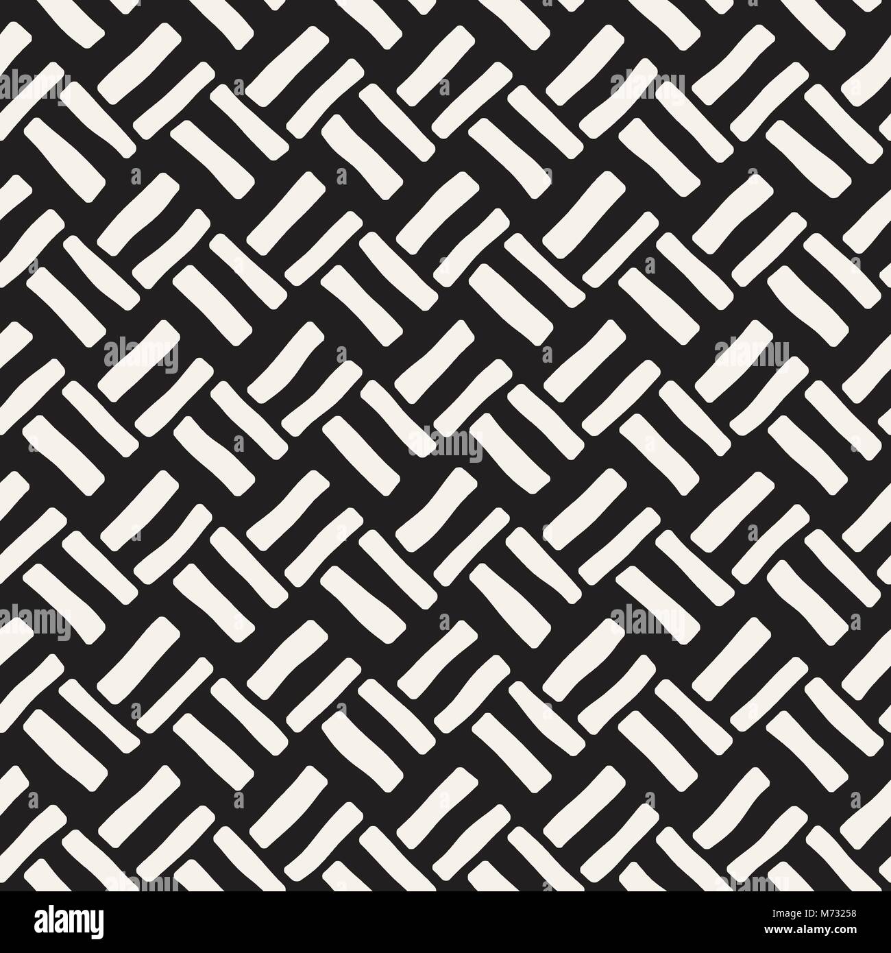 Hand drawn seamless repeating pattern with lines tiling. Grungy ...