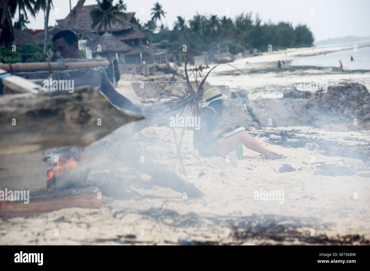 Burning dried coconut leaves hires stock photography and images Alamy