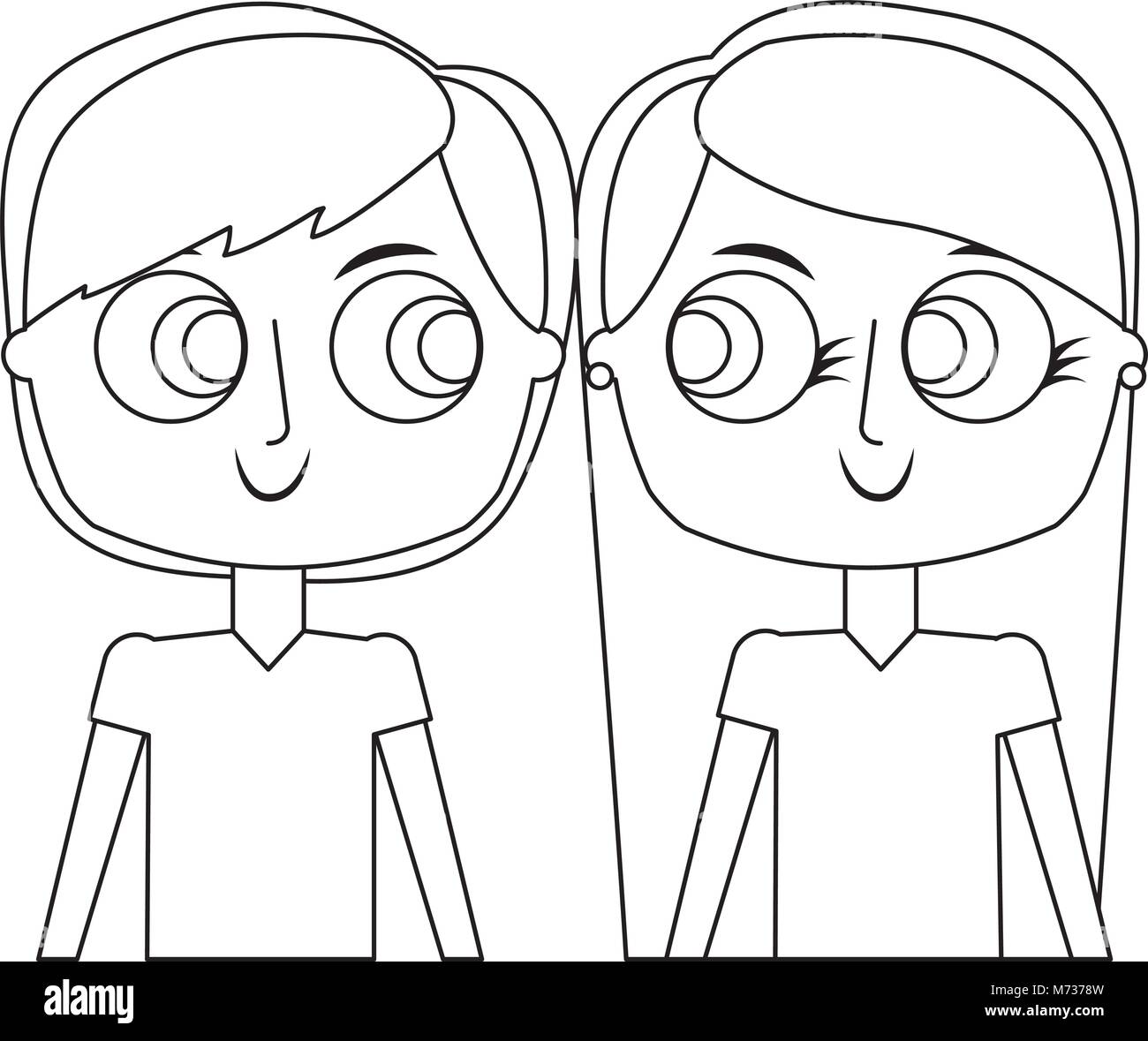 portrait boy and girl brother and sister happy children cartoon Stock Vector Image & Art - Alamy portrait boy and girl brother and sister happy children cartoon Stock Vector Image & Art - Alamy
