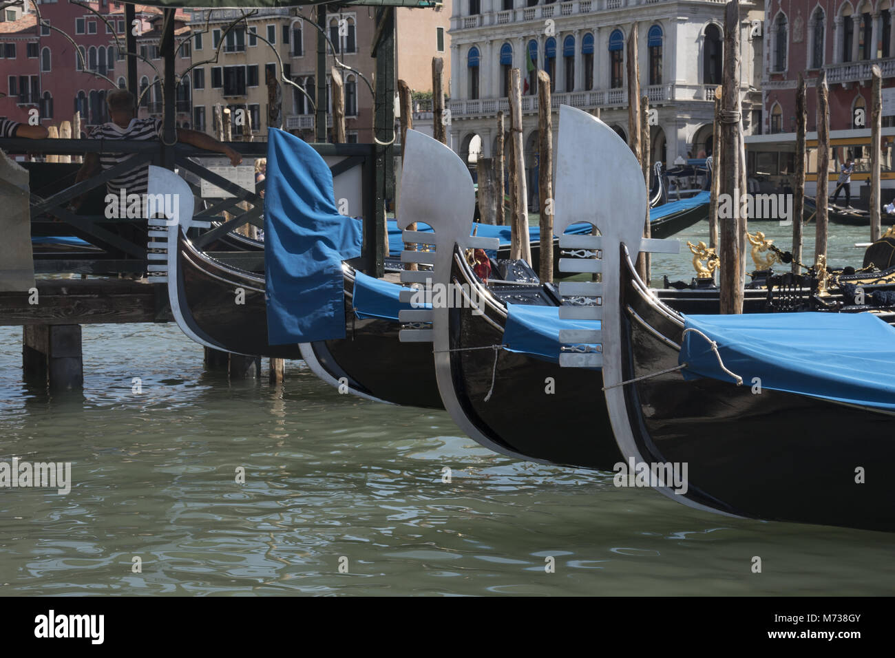 Gondolas on docks in hi-res stock photography and images - Alamy