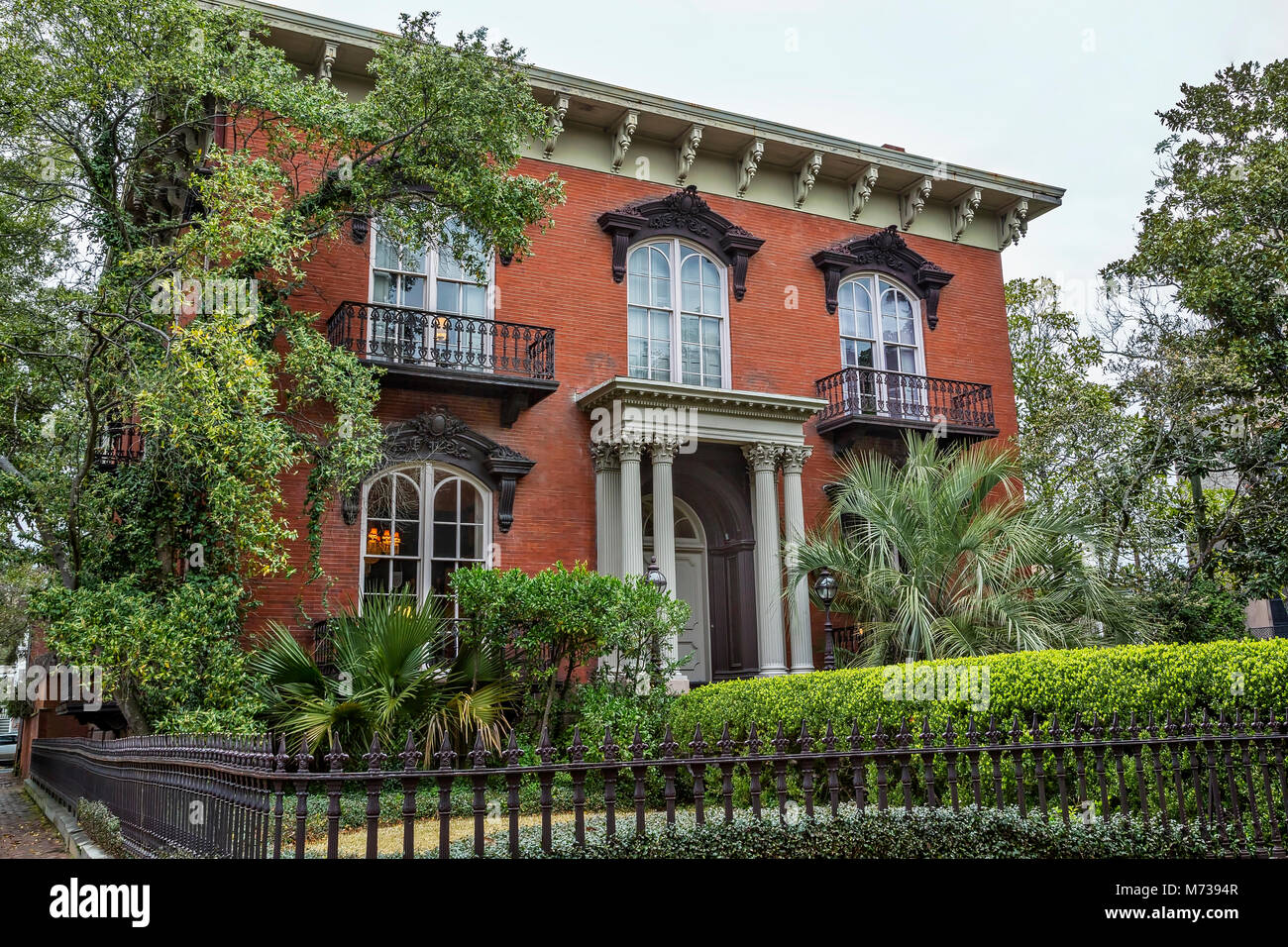 The Mercer Williams house museum in Savannah, Georgia Stock Photo