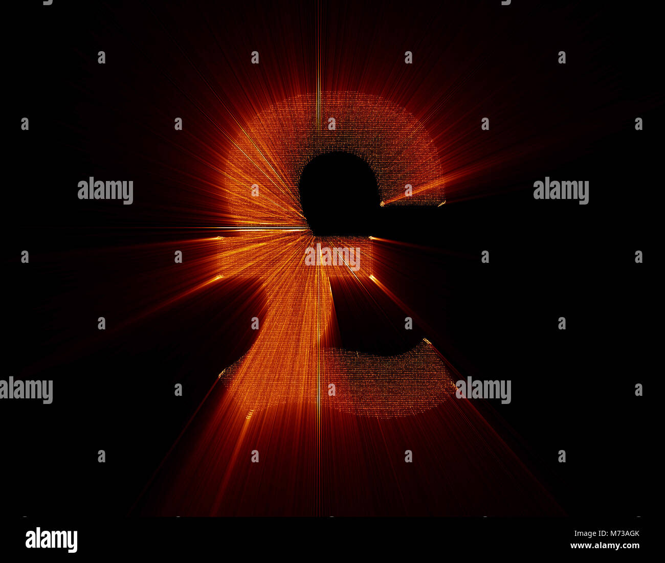 Glowing currency symbol Stock Photo - Alamy