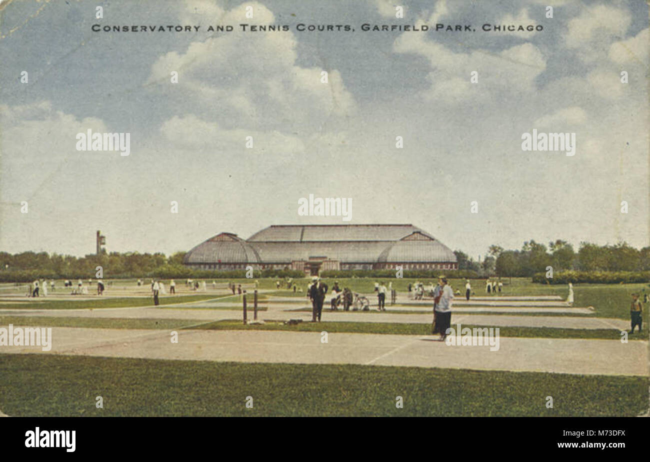 Conservatory And Tennis Courts, Garfield Park, Chicago (NBY 415037