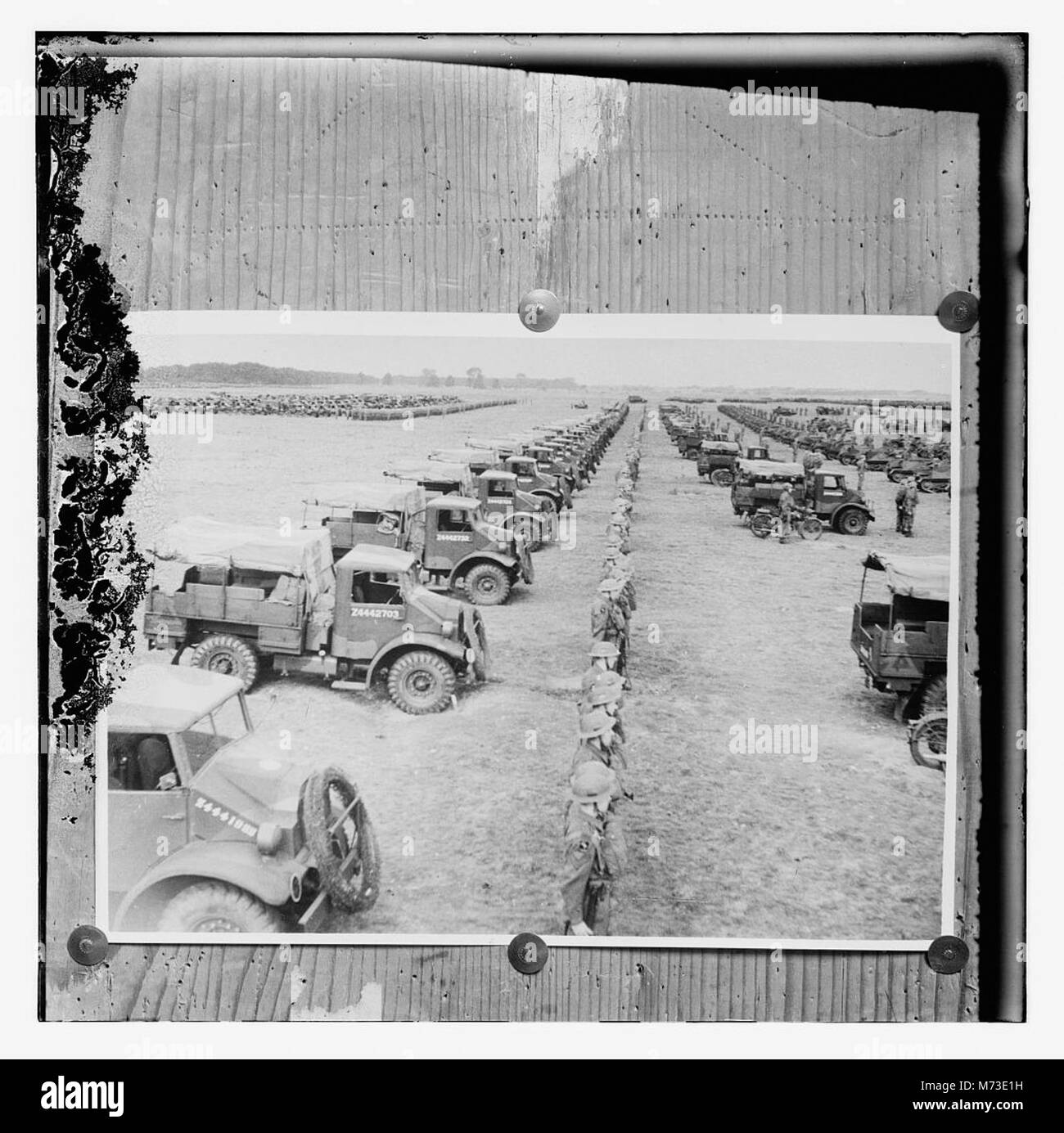 Vintage military trucks Black and White Stock Photos & Images - Alamy