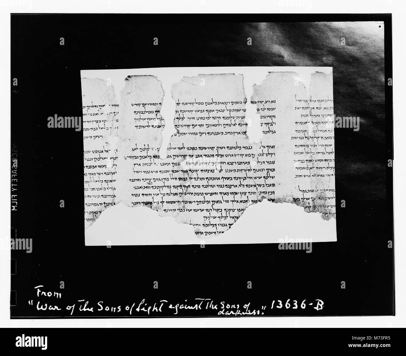 The image showcases the Dead Sea Scrolls from the Essene Monastery at ...