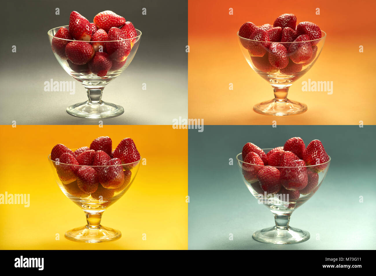 Wallpaper strawberries hi-res stock photography and images - Alamy