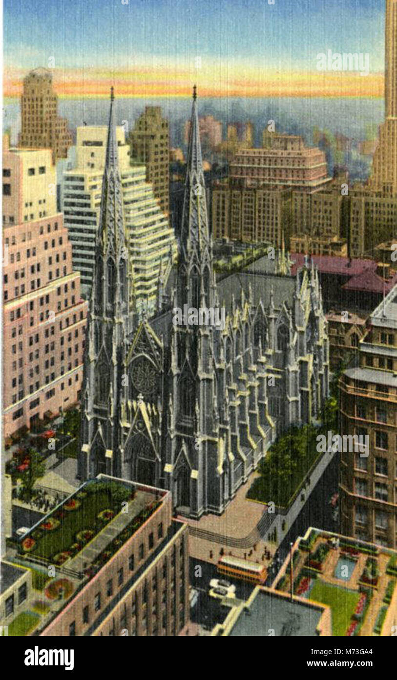An aerial view of St. Patrick's Church, showcasing its architectural ...