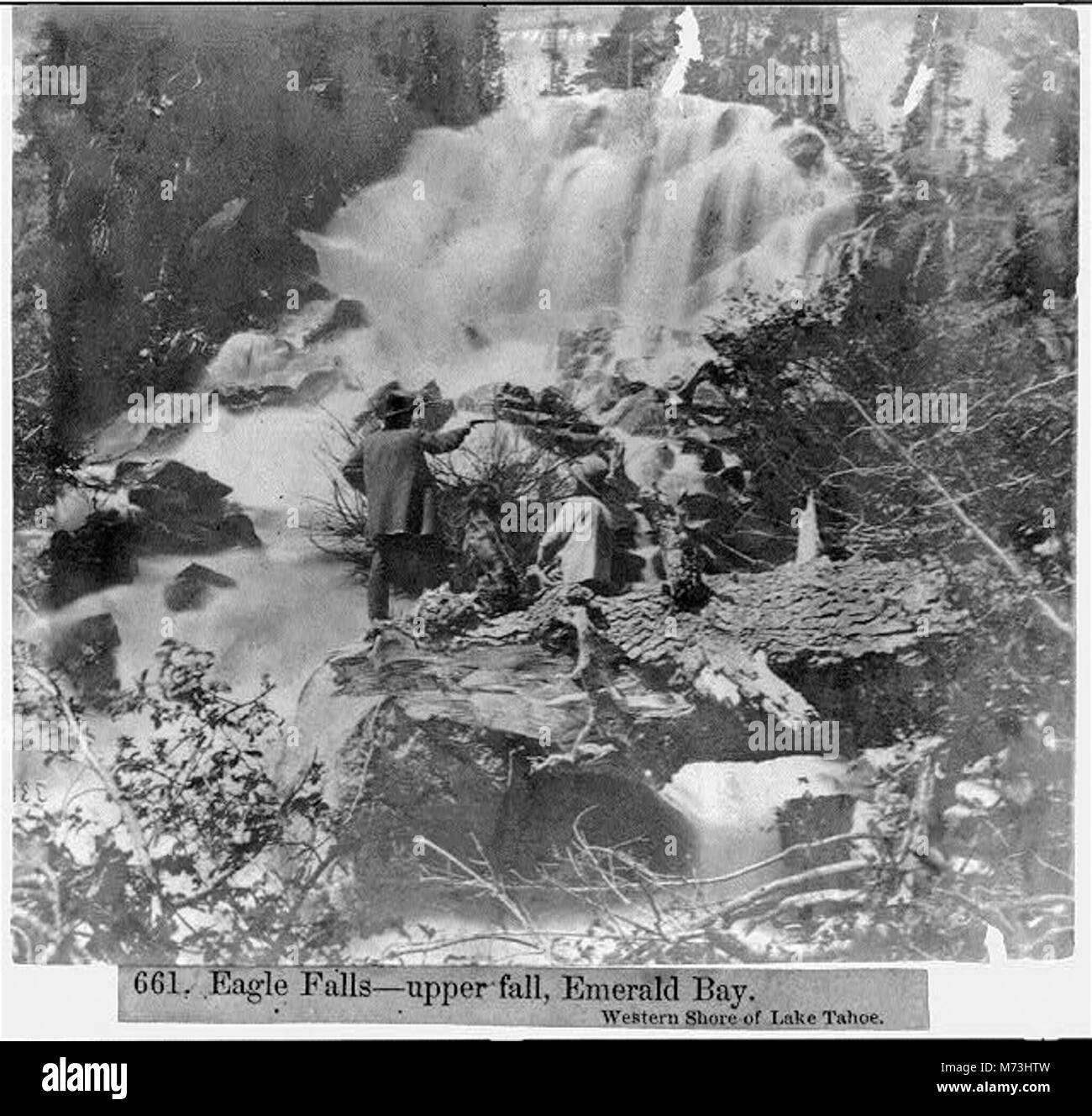 Eagle Falls upper fall, Emerald Bay, western shore of Lake Tahoe